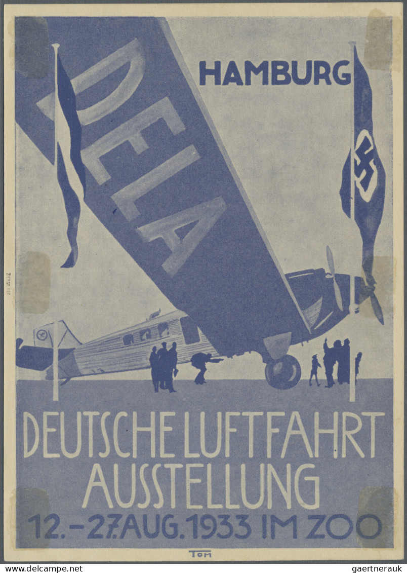 Deutsches Reich - Halbamtliche Flugmarken: 1933, Ballonfahrt Der Technischen Not - Poste Aérienne & Zeppelin