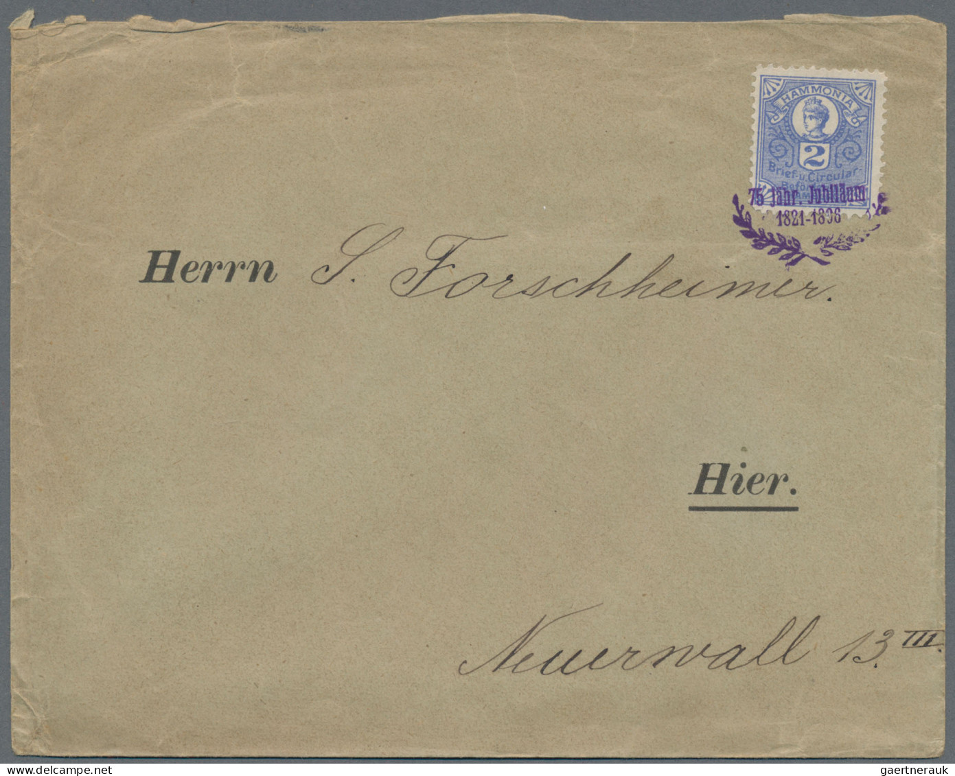 Deutsches Reich - Privatpost (Stadtpost): HAMBURG/Hammonia II, 1895, 2 Pf. Hammo - Privatpost