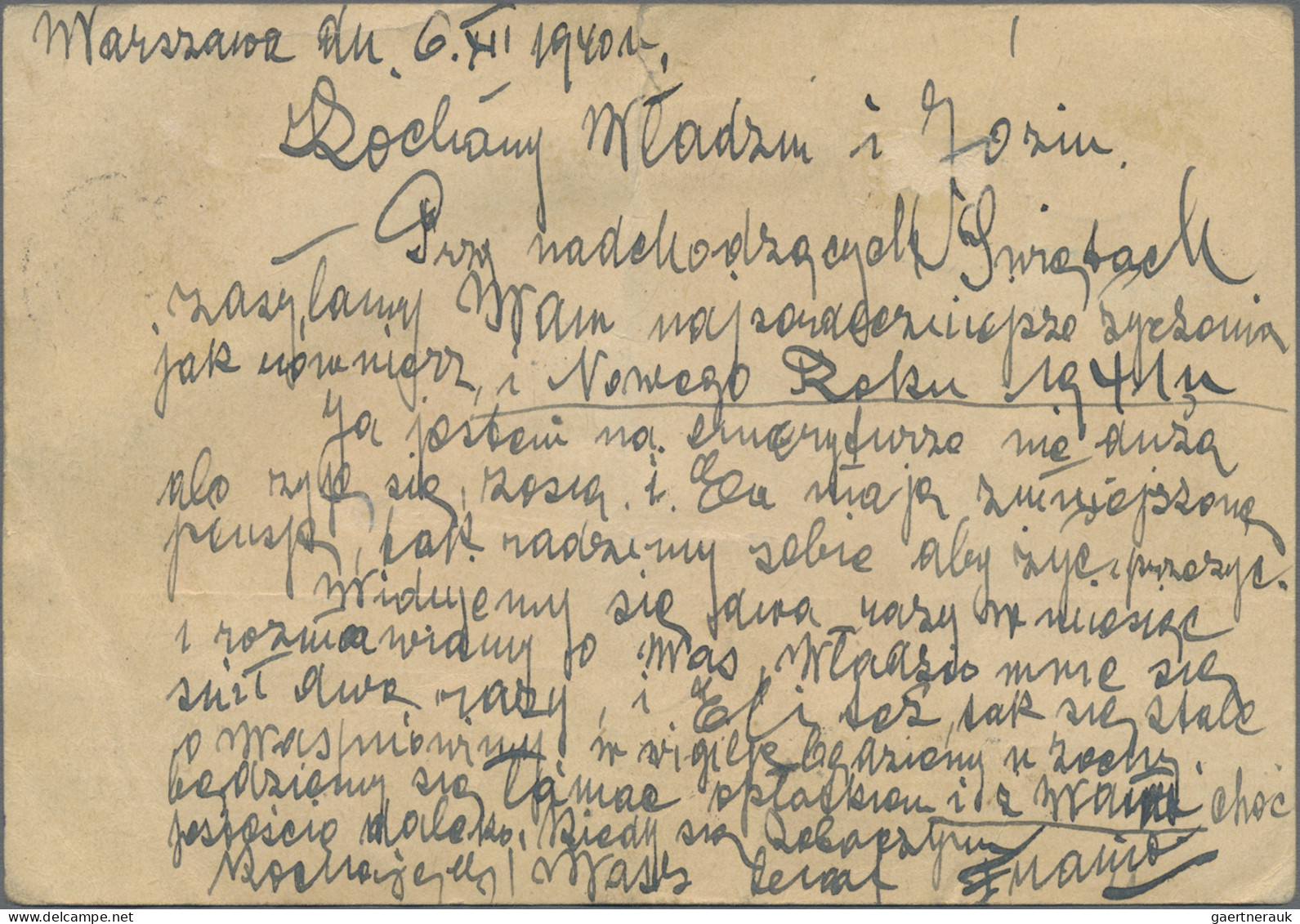 Dt. Besetzung II WK - Generalgouvernement - Ganzsachen: 1940, Freimarken 6, 8 Un - Besetzungen 1938-45