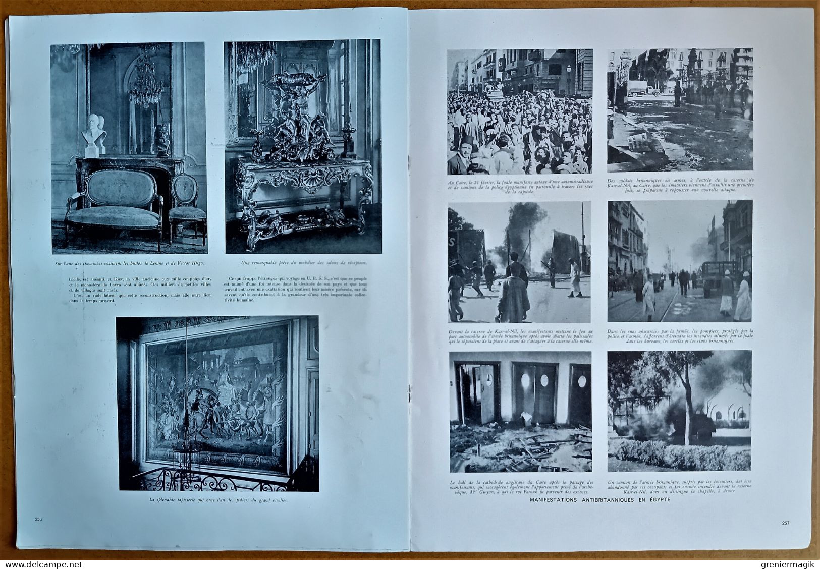 France Illustration N°23 09/03/1946 Tchang Kaï-Chek à Changaï/Fin du fascisme en Italie/Ambassade URSS/Suisse/Egypte