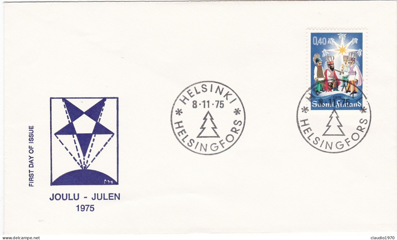 FINLANDIA - FDC - BUSTA  - STORIA POSTALE - 1975 - FDC