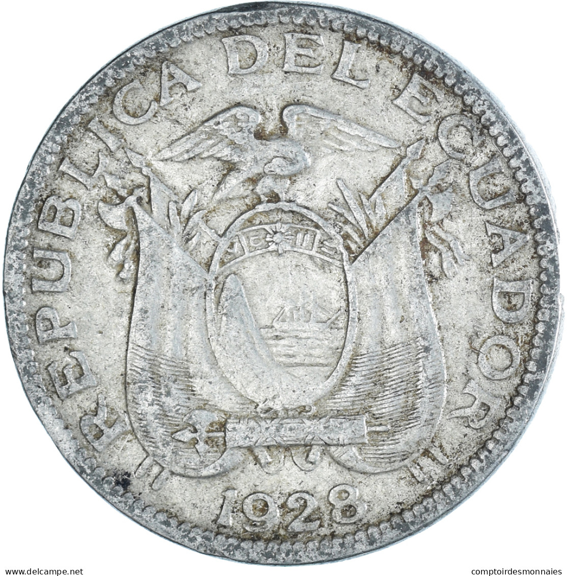 Monnaie, Équateur, 5 Centavos, Cinco, 1928 - Ecuador