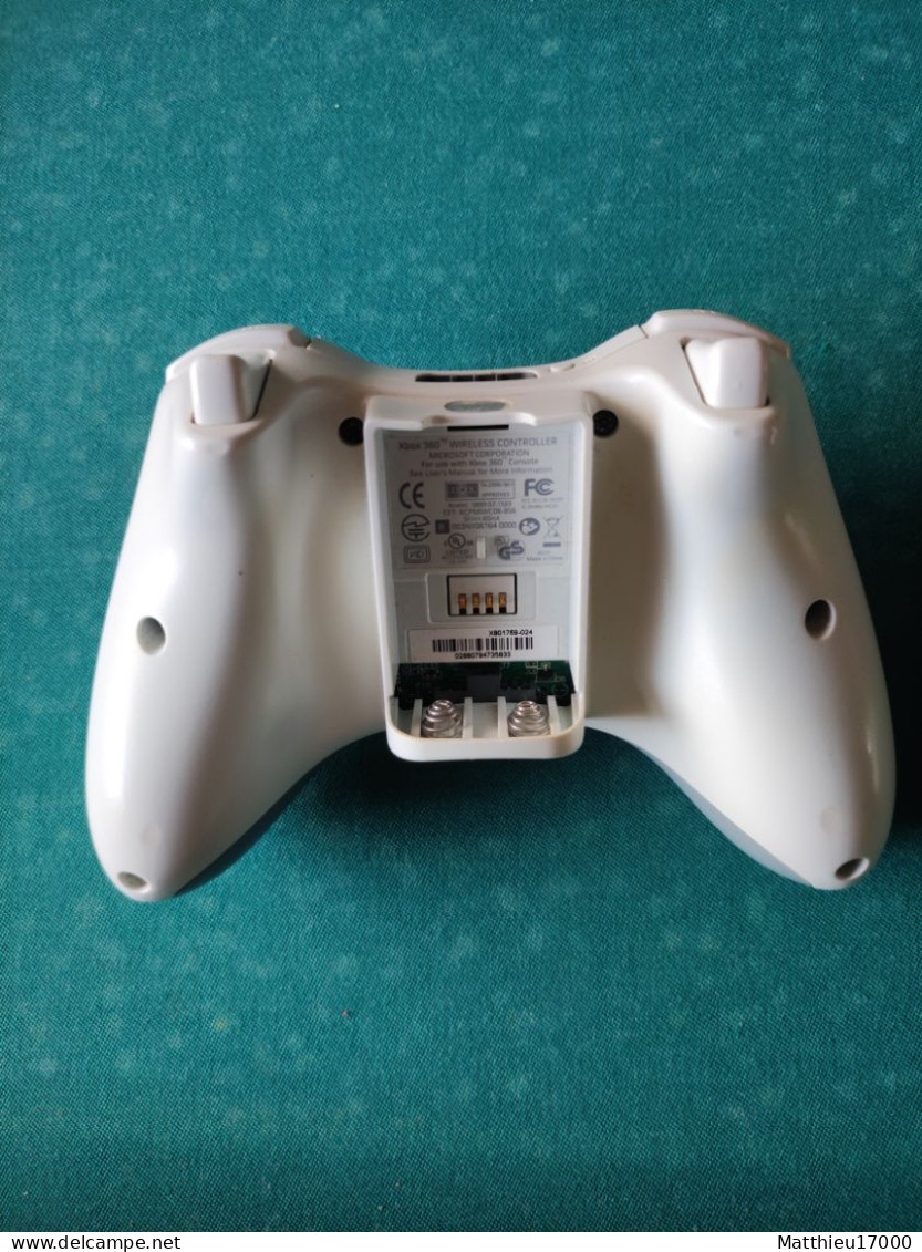 Manette XBOX 360 Blanche Sans Fil - Accesorios