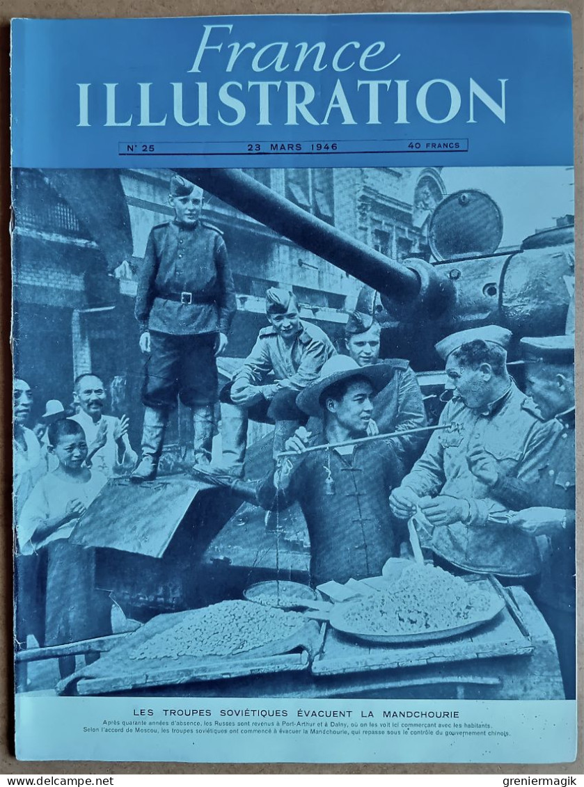 France Illustration N°25 23/03/1946 Rayons X/Tapisserie Aubusson (Lurçat)/Haute Cour Justice/Luxembourg/Mandchourie - General Issues