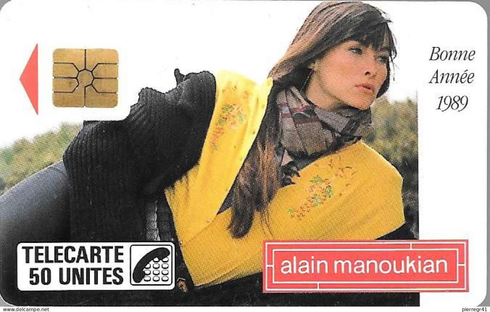 CARTE-PUBLIC-1988-50U-F 44-SO2-MANOUKIAN-4 Pe 1160-UTILISE-TBE - 1988