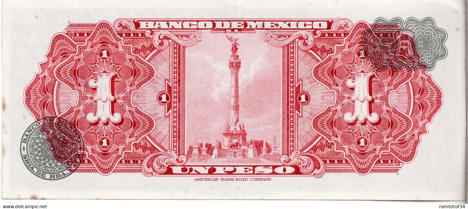 MEXIQUE - 1 Peso 1965 UNC - Mexico