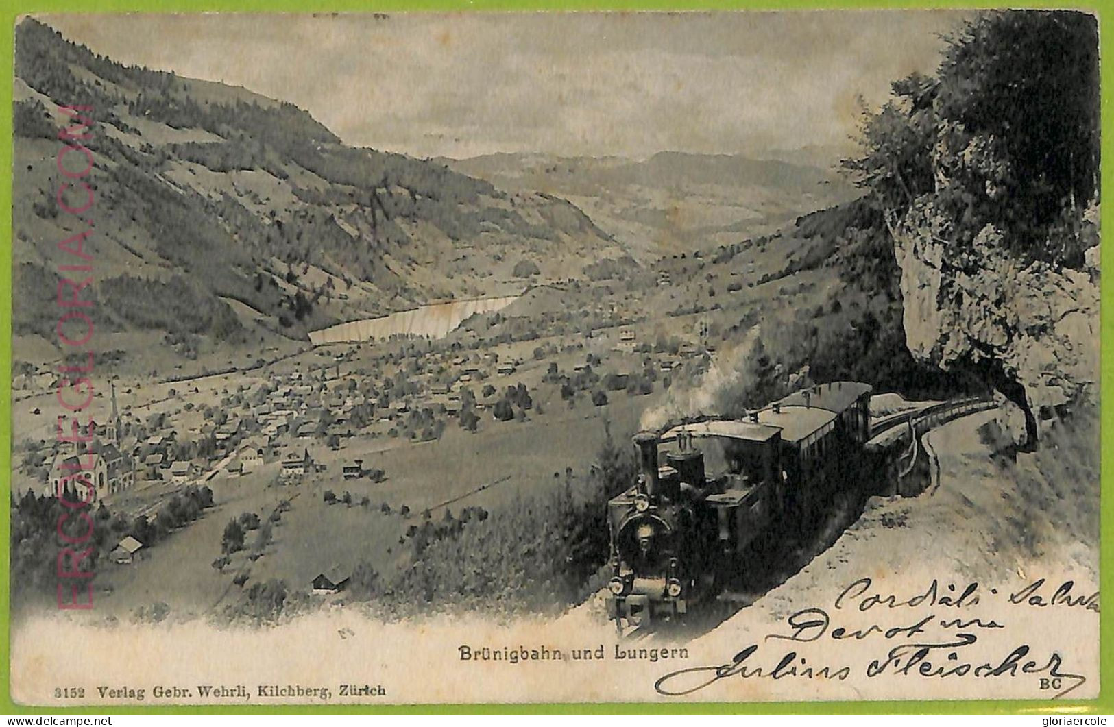 Ad4615 - SWITZERLAND Schweitz- Ansichtskarten VINTAGE POSTCARD - Lungern - 1904 - Lungern