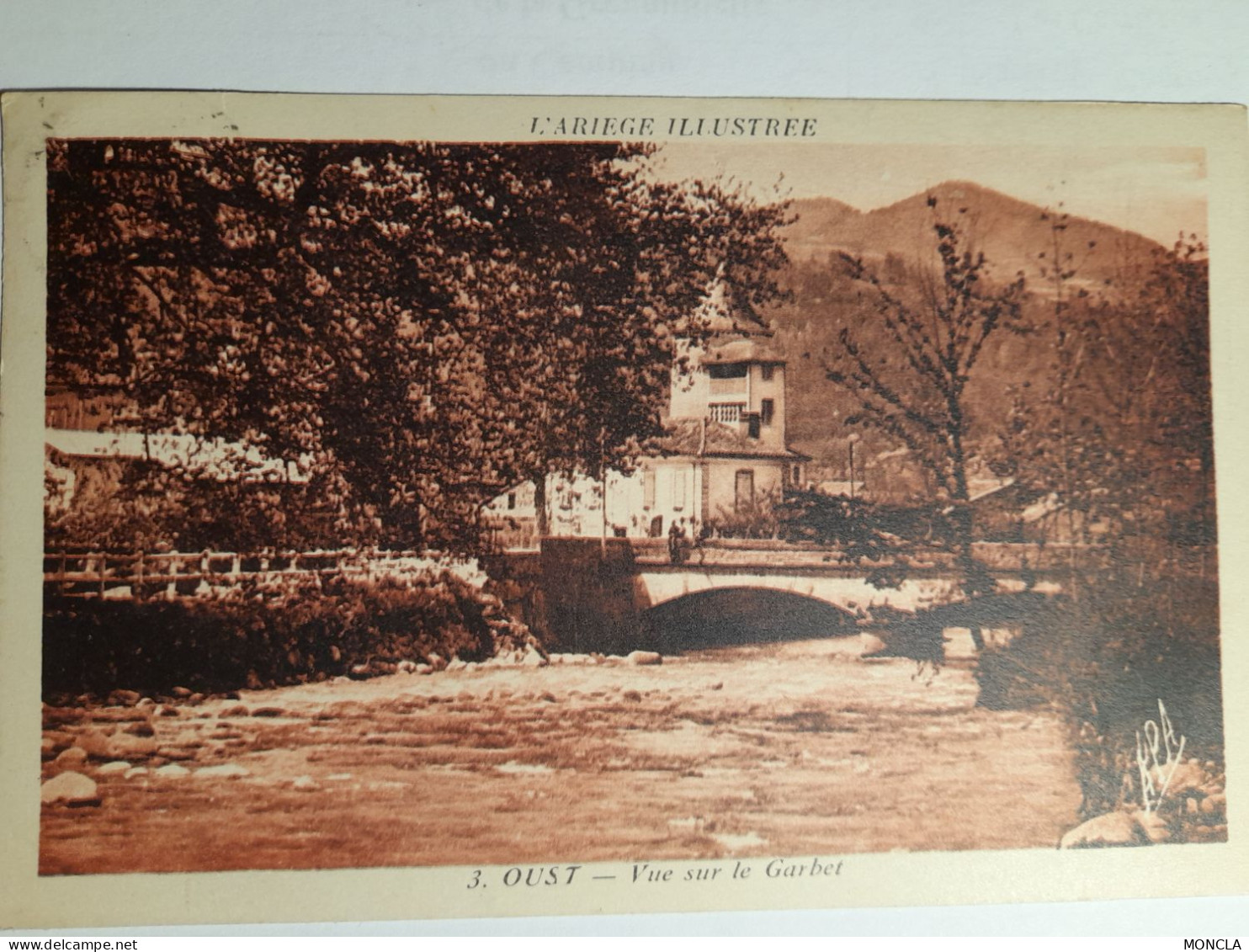 OUST.VUE SUR LE GARBET.1937. - Oust