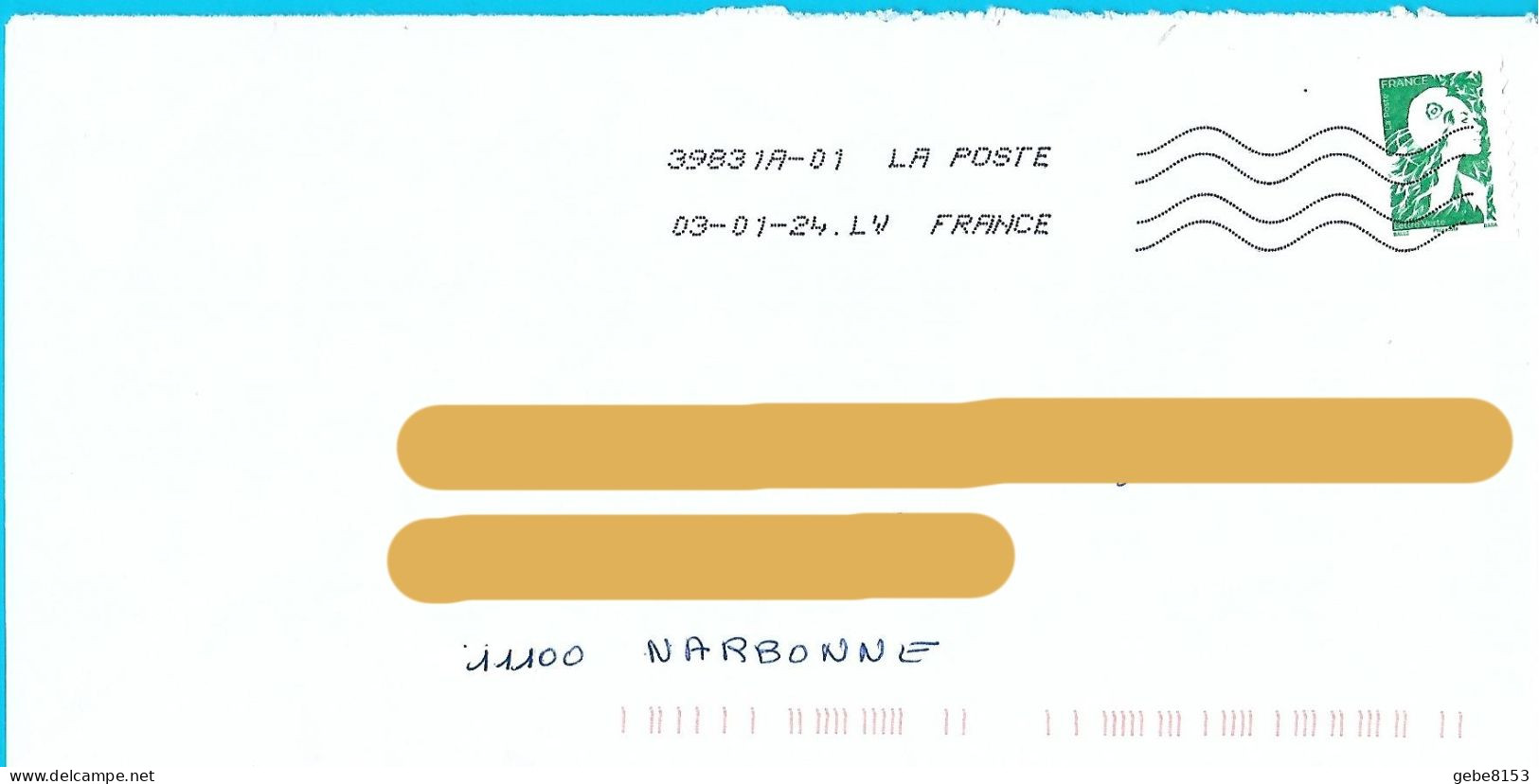 Marianne Avenir Lettre Verte Collant Philaposte Sans @ Toshiba LV - 2023-... Marianne De L’avenir