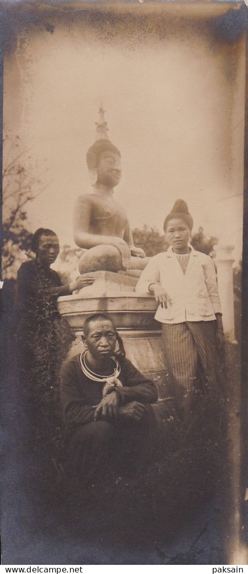 LAOS 5 Photographies 1923 Bouddha Expédition Muong Chen Xieng Khouang Indochine - Asien