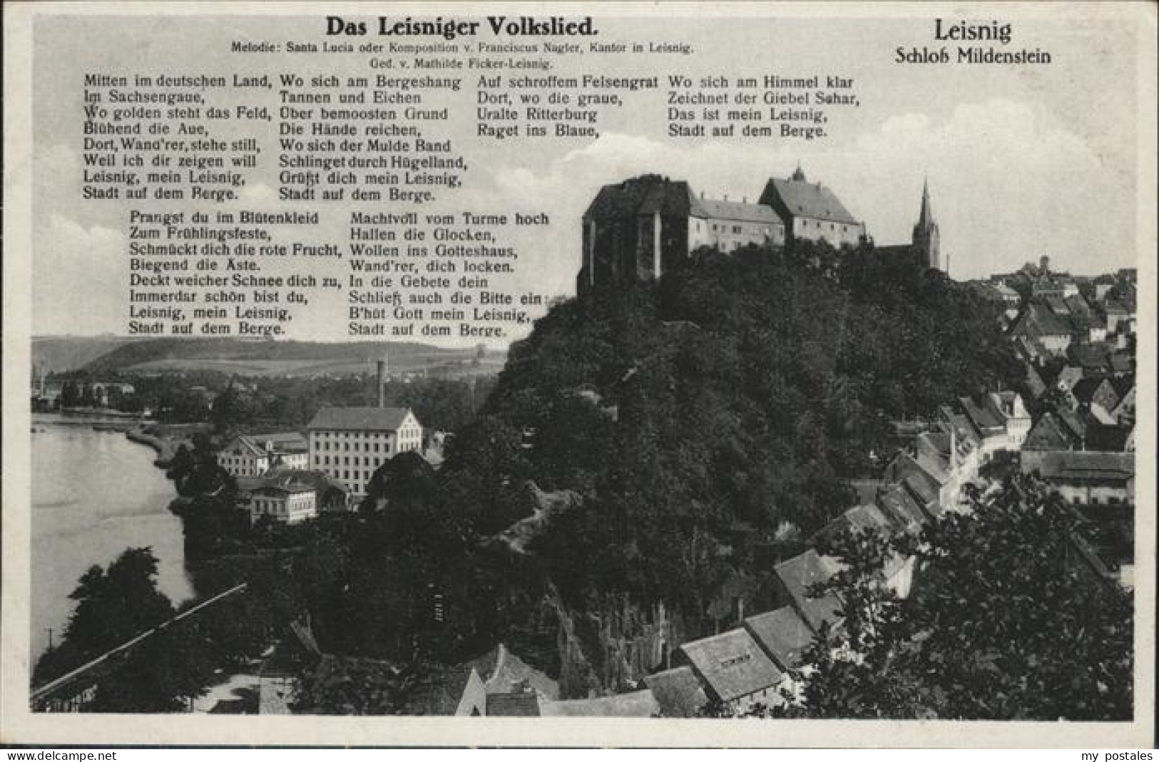 41332792 Leisnig Schloss Mildenstein  Leisniger Volkslied Leisnig - Leisnig