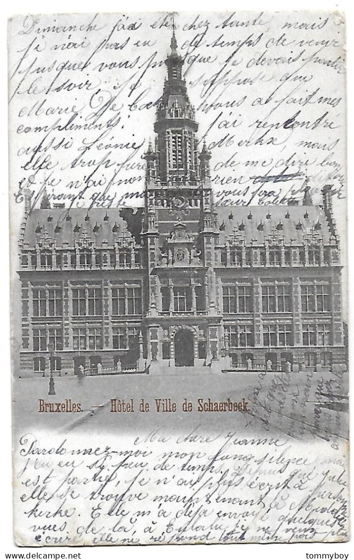 CPA Bruxelles, Hôtel De Ville De Schaerbeek - Schaerbeek - Schaarbeek