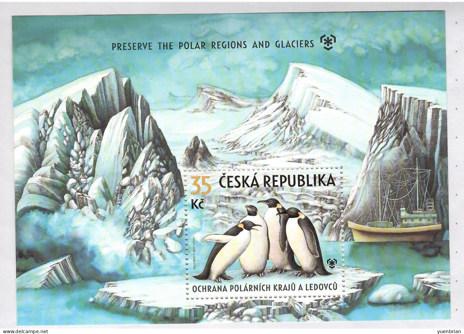 Czech Republic 2009, Bird, Birds, Penguin, 1v, MNH** - Pinguïns & Vetganzen