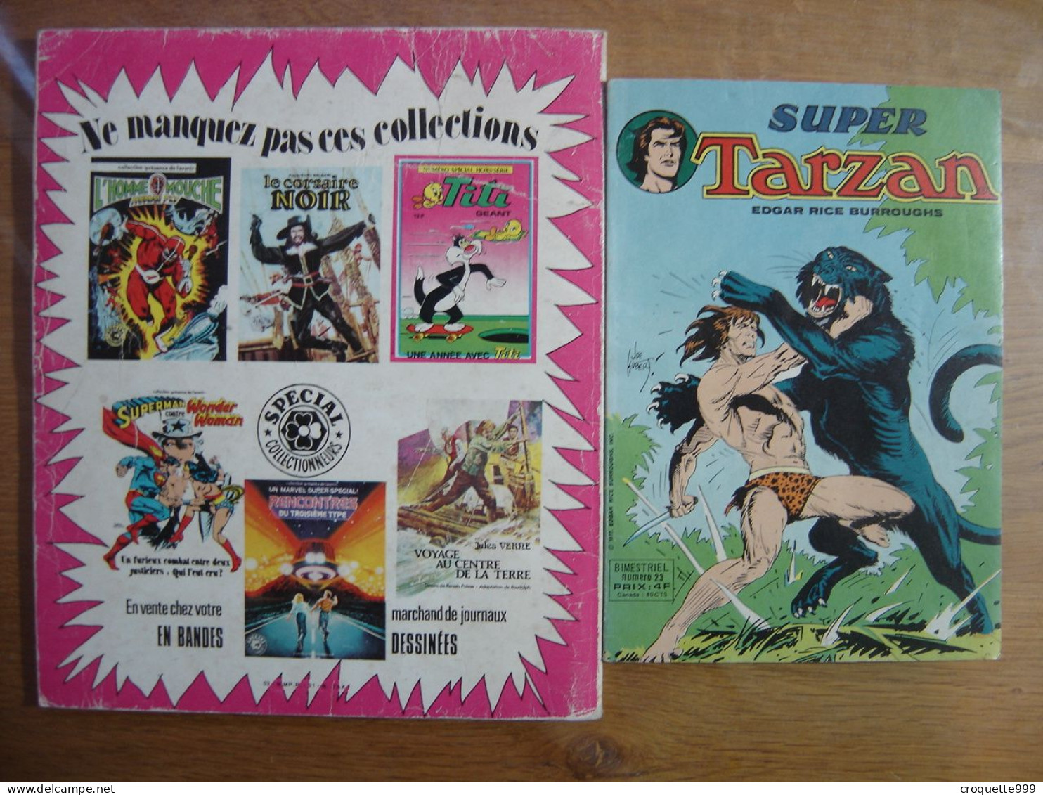 Lot De 6 Bandes Dessinees TARZAN Annees 1975 - 78 - Tarzan