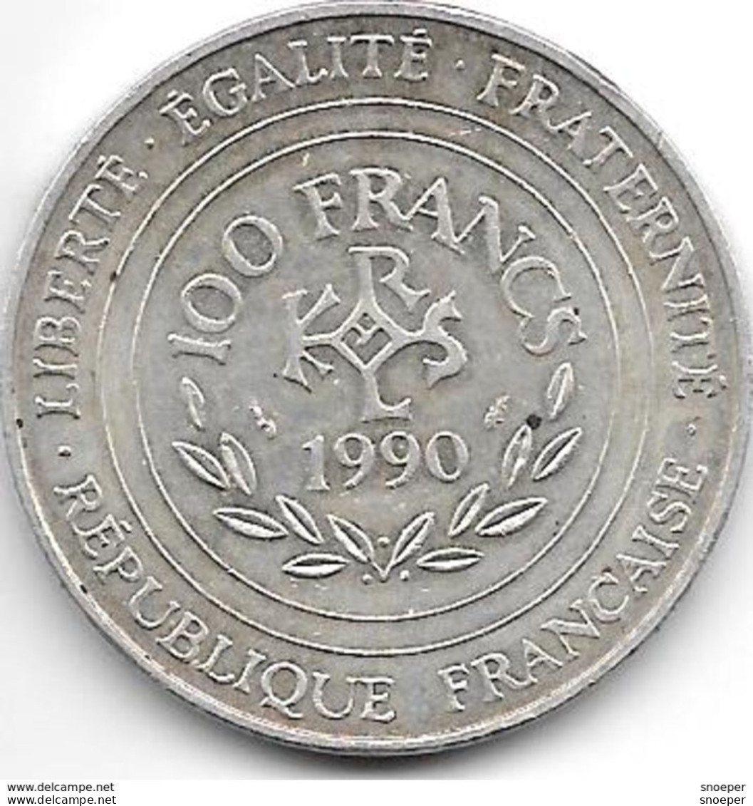 *france 100 Francs 1990   Km 982   Unc - 100 Francs