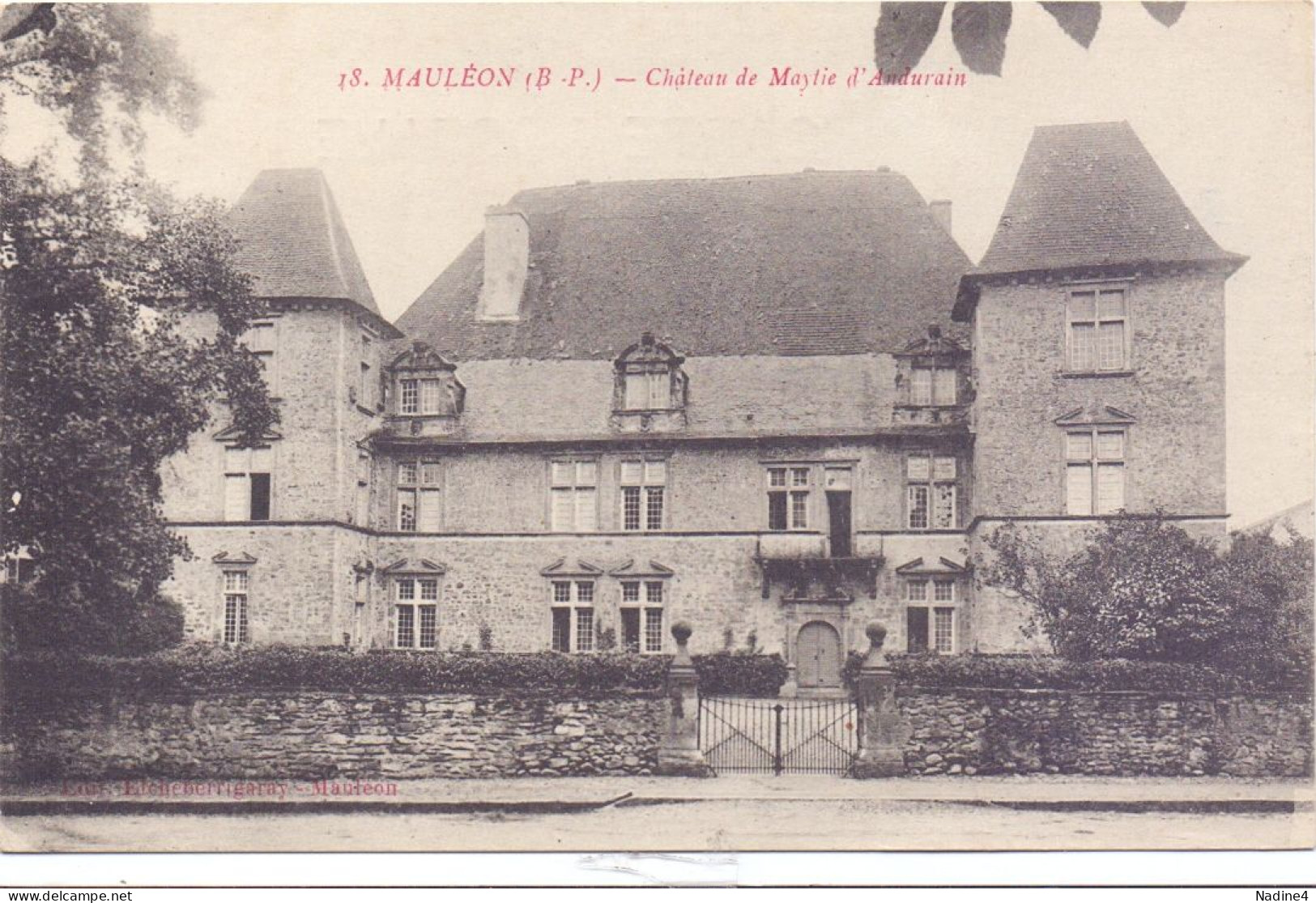 CP - Mauléon - Chateau De Maylie D'Andurain - Mauleon