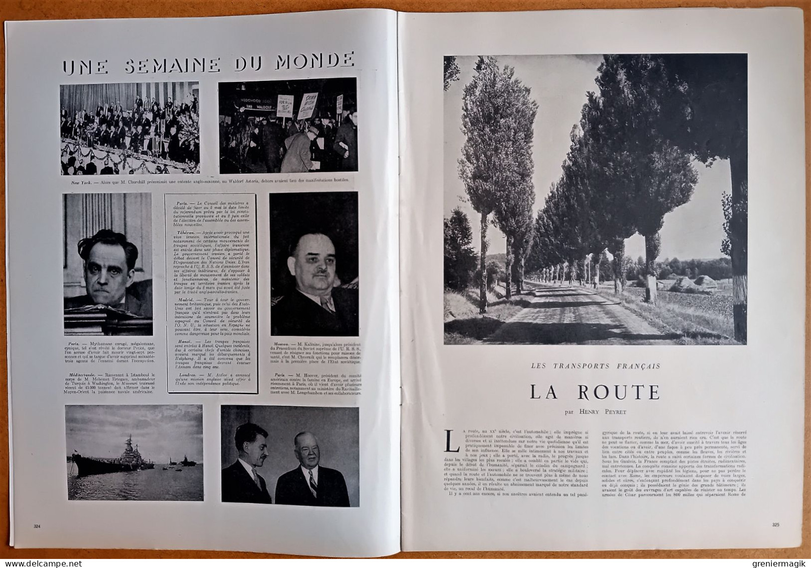 France Illustration N°26 30/03/1946 Frank Bosin Chef Indien Kiowa/Corse/La Route/Fêtes De Strasbourg/Indochine/Cyclisme - General Issues