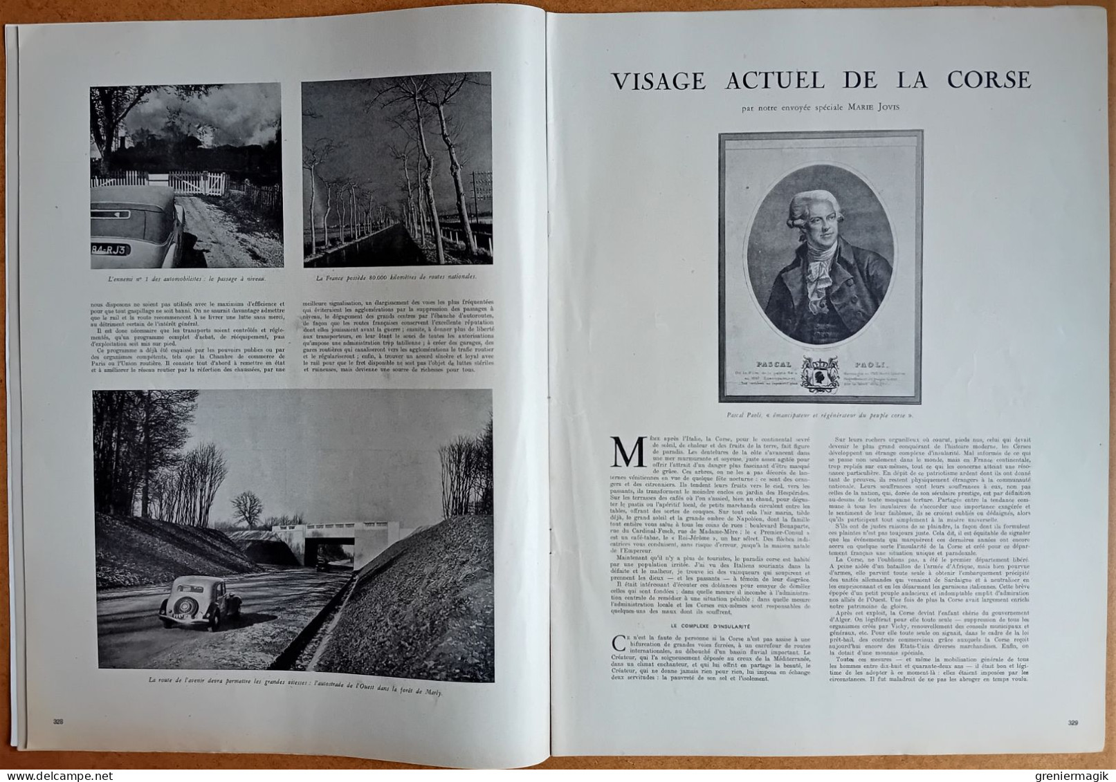 France Illustration N°26 30/03/1946 Frank Bosin Chef Indien Kiowa/Corse/La Route/Fêtes De Strasbourg/Indochine/Cyclisme - Allgemeine Literatur