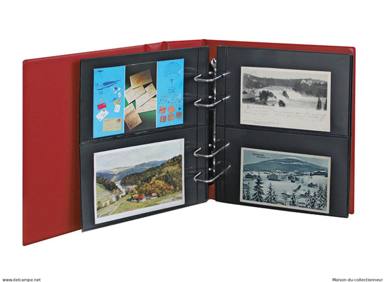 Lindner Album Multi Collect Pour Cartes Postales Couleur:Bleu - Conditionnement:Sans Boitier - Alben, Binder & Blätter