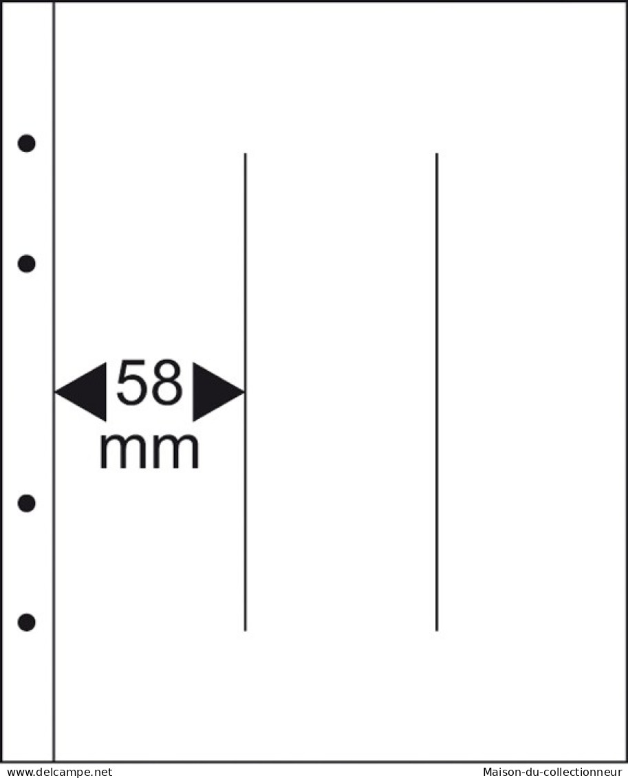 Lot De 10 Feuilles Lindner Pour Publica M COLOR Couleur:Noir - NbreCompartiment:5/43 Mm - De Bandas