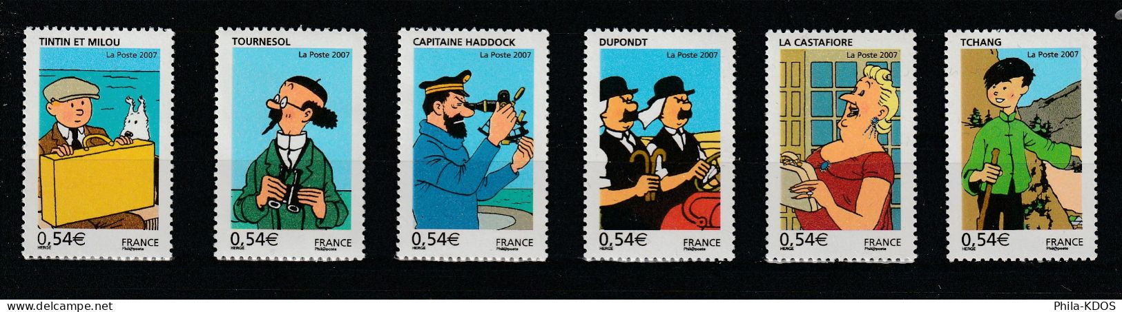 " LES VOYAGES DE TINTIN " Sur Série Neuve ** MNH De 2007 N° YT 4051 à 4056. A SAISIR ! - Comics