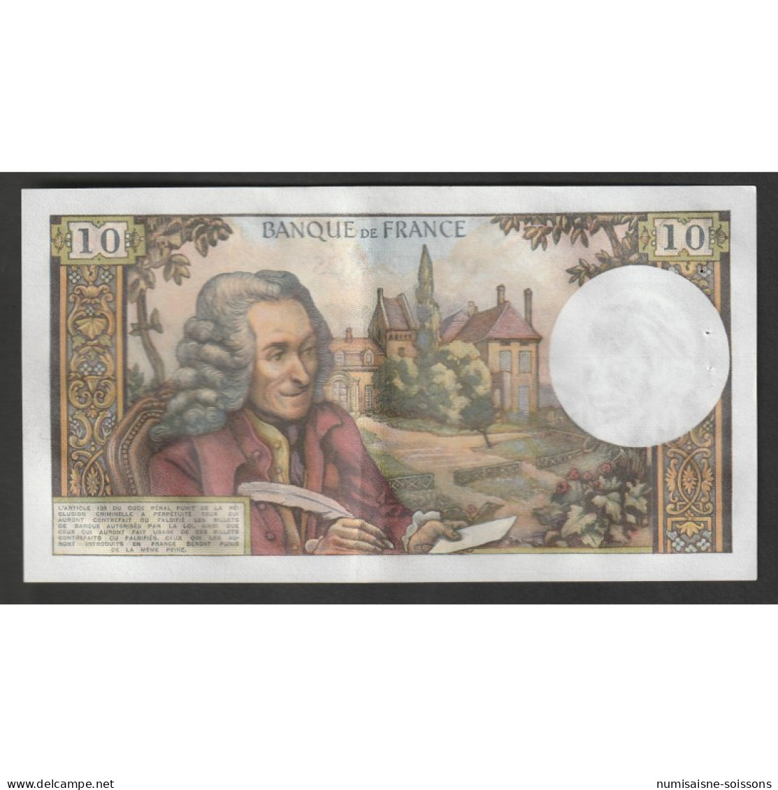 FAY 62/39 - 10 FRANCS VOLTAIRE - 07/08/1969 - K.502 - PICK 147 - SUP - 10 F 1963-1973 ''Voltaire''