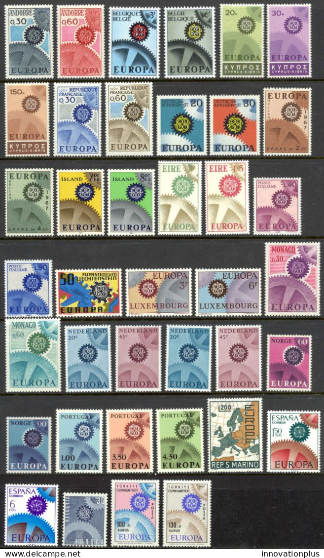 Europa 1967 MNH Year Set  - 1967