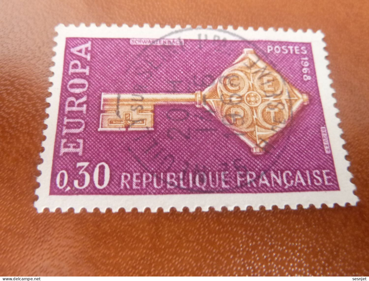 Europa - 30c. - Yt 1556 - Lilas Et Brun-orange - Oblitéré - Année 1968 - - 1968