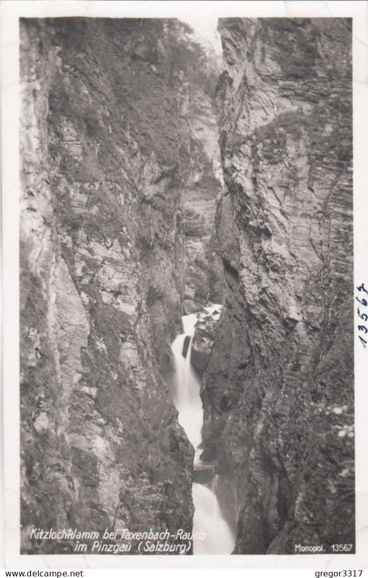 E2852) 3 Schöne Alte S/W FOTO AK - KITZLOCHKLAMM Bei TAXENBACH - RAURIS Im Pinzgau - WASSERFALL - Alte FOTO AK - Rauris