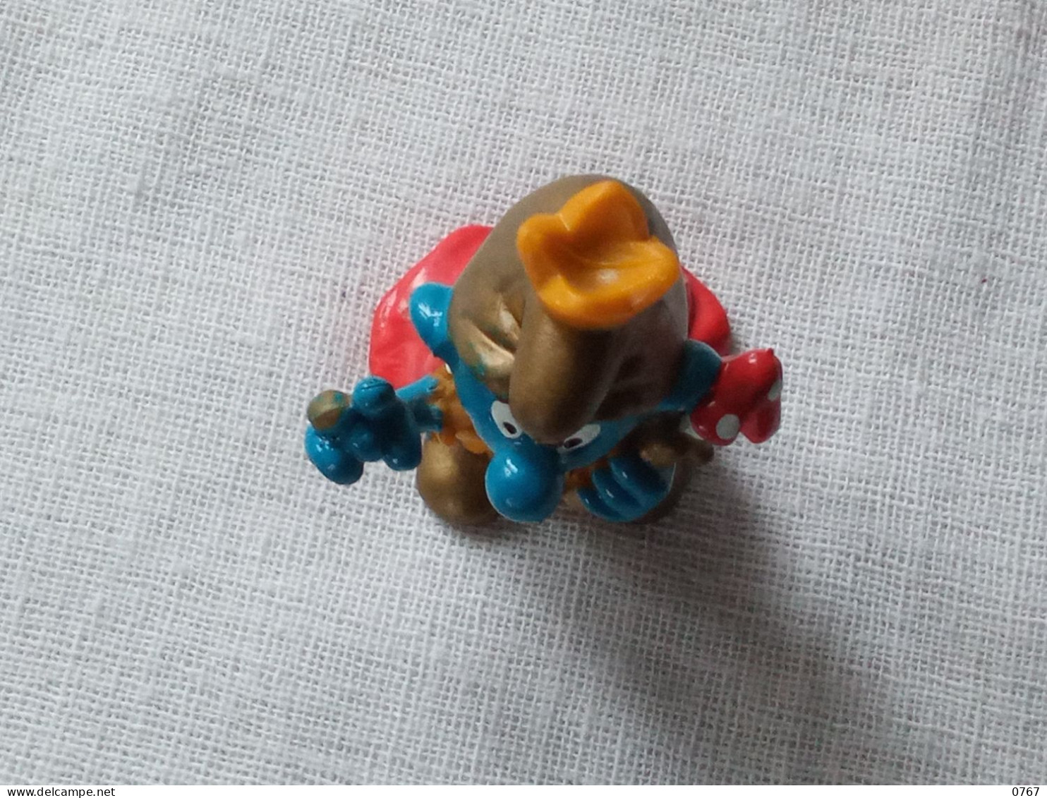 Ancienne Figurine Peyo Schtroumpf Roi Vintage Année 1978 (bazarcollect28) - Smurfen