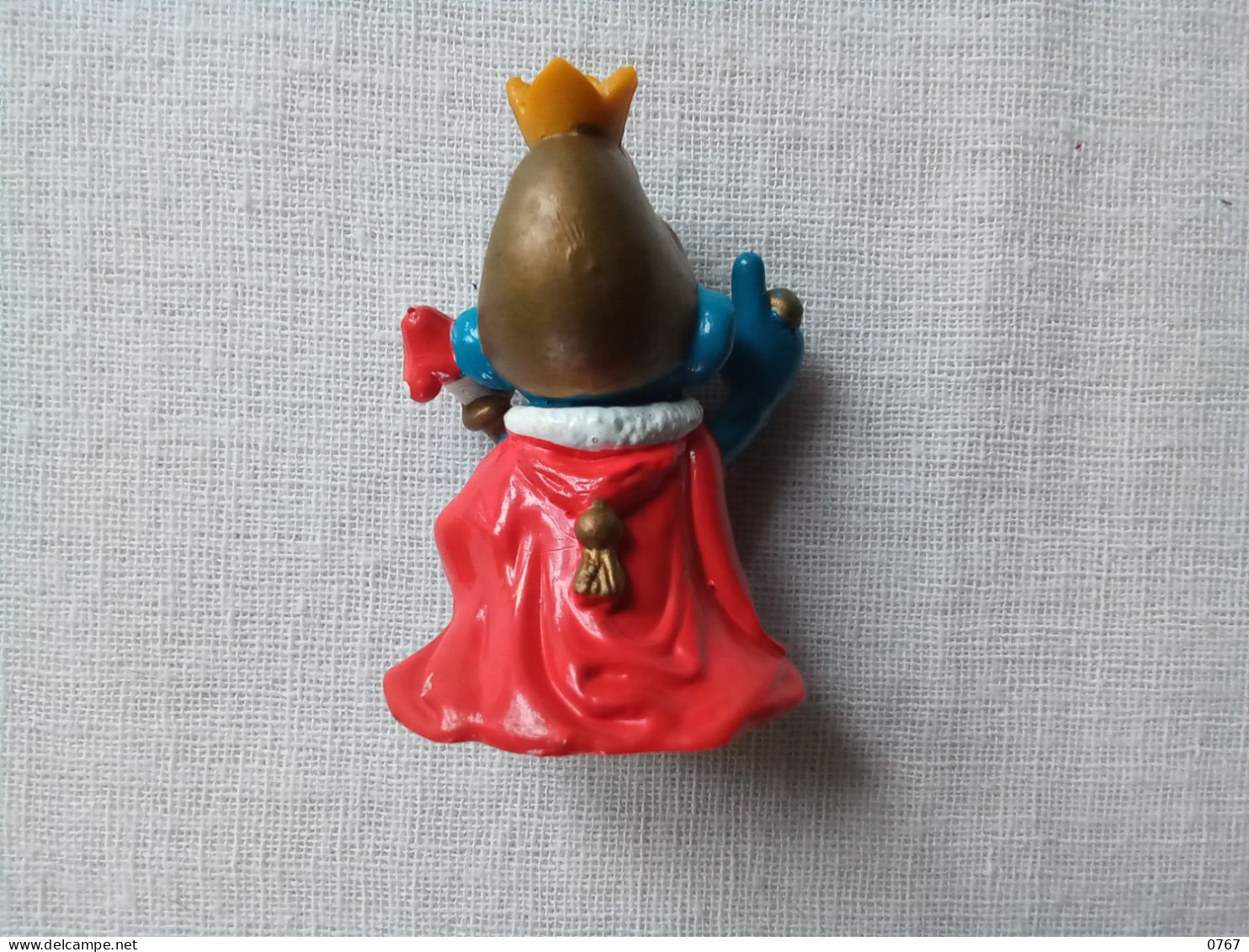 Ancienne Figurine Peyo Schtroumpf Roi Vintage Année 1978 (bazarcollect28) - Smurfen