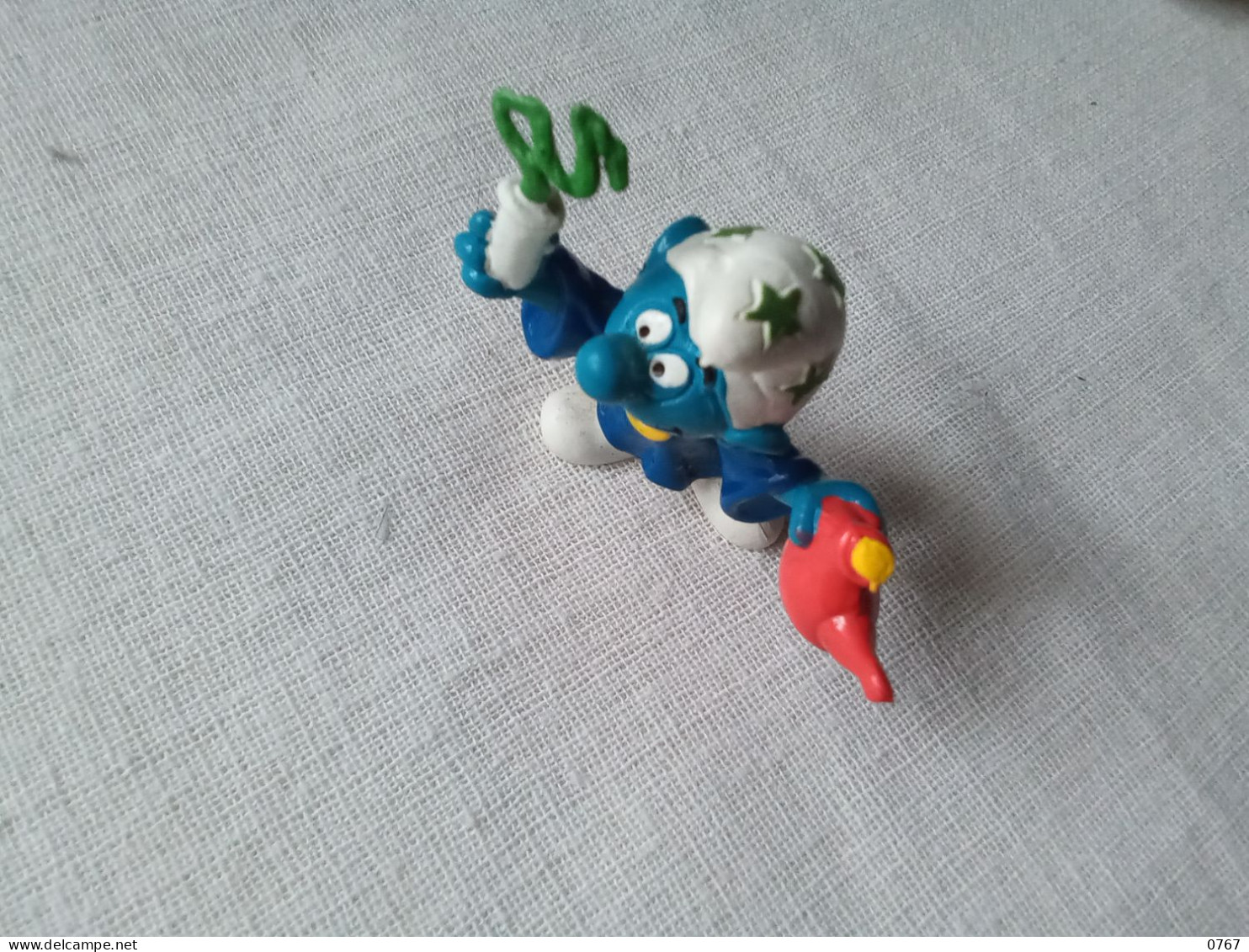 Ancienne Figurine Peyo Schtroumpf Magicien Alchimiste Vintage Année 1980 (bazarcollect28) - Smurfs