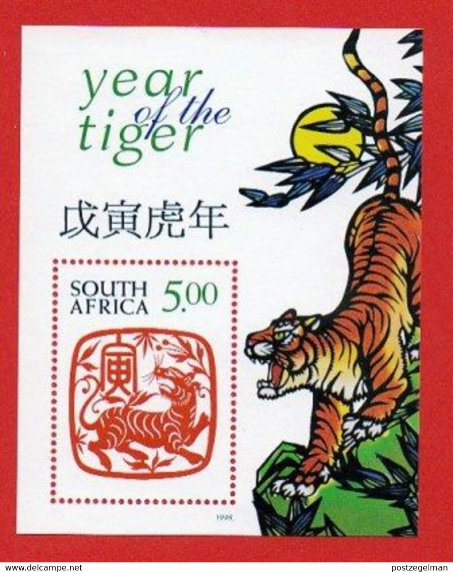 REPUBLIC OF SOUTH AFRICA, 1998, MNH Stamp(s) Year Of The Tiger,    Block Nr. 67, F3747 - Unused Stamps