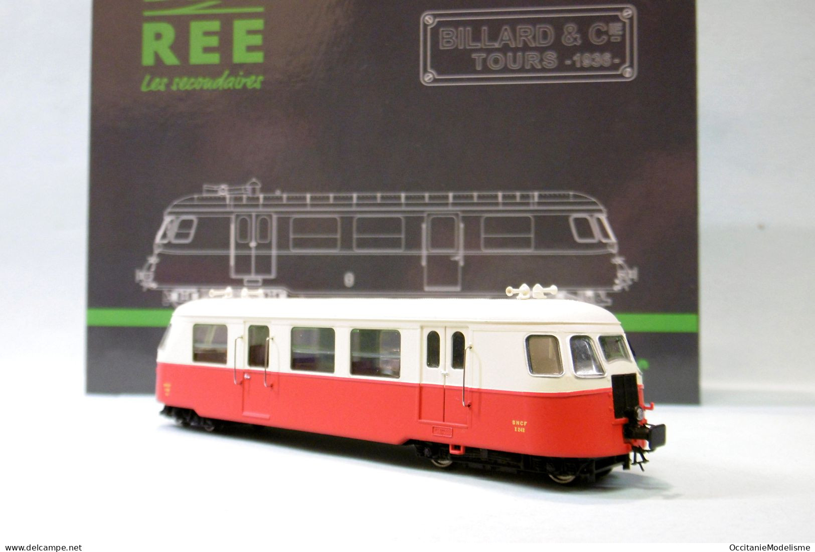 REE - AUTORAIL BILLARD A80D SNCF X242 DCC Sound ép. III Réf. VM-007 S Neuf NBO HOm 1/87 - Loks