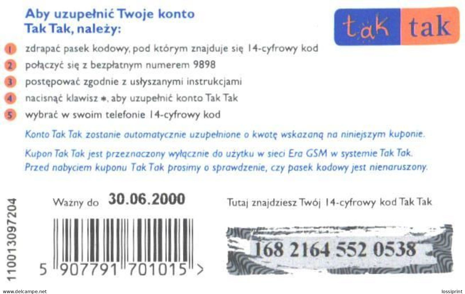 Poland:Used Phonecard, Tak Tak, 99 PLN, Penguins, 2000 - Polonia