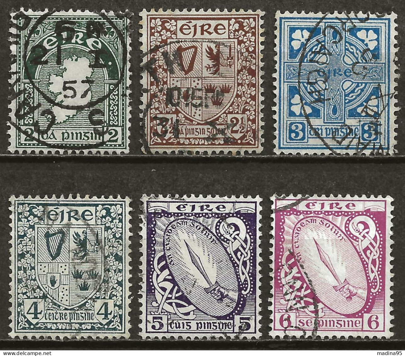 IRLANDE: Obl., N° YT 81 à 86, Suite De 6 Tp, TB - Used Stamps