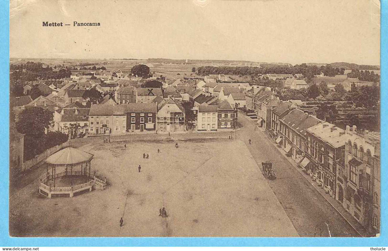 Mettet-Pr.Namur-1933-Vue Sur Le Village-La Place-Le Kiosque-Edit.Servais Frères, Imprimeurs, Mettet-Pas Courante - Mettet