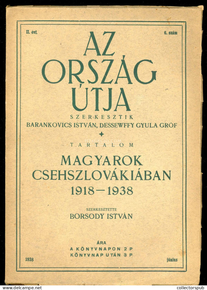 Magyarok Csehszlovákiában 1918–1938. Szerkesztette Borsody István. (Előszó: Dessewffy Gyula.) Budapest, (1938.) 223p - Livres Anciens