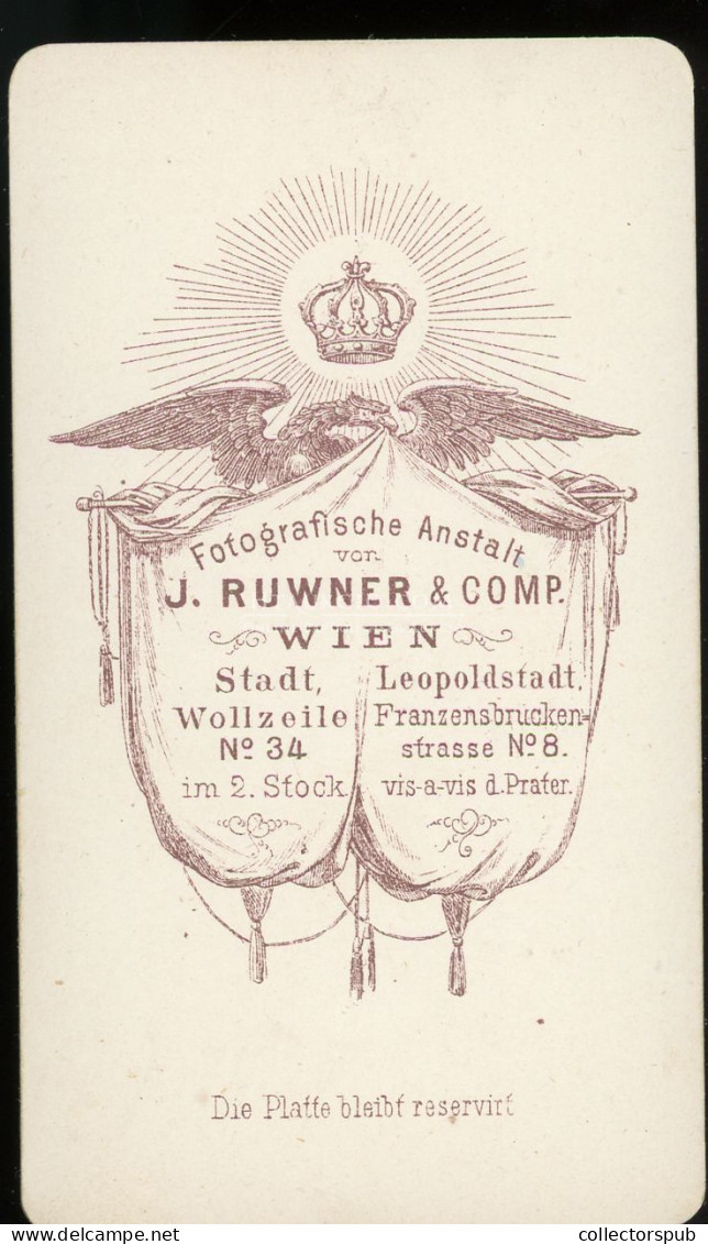 WIEN 1868. Ruwner : Katona Tiszt, Visit Fotó - Krieg, Militär