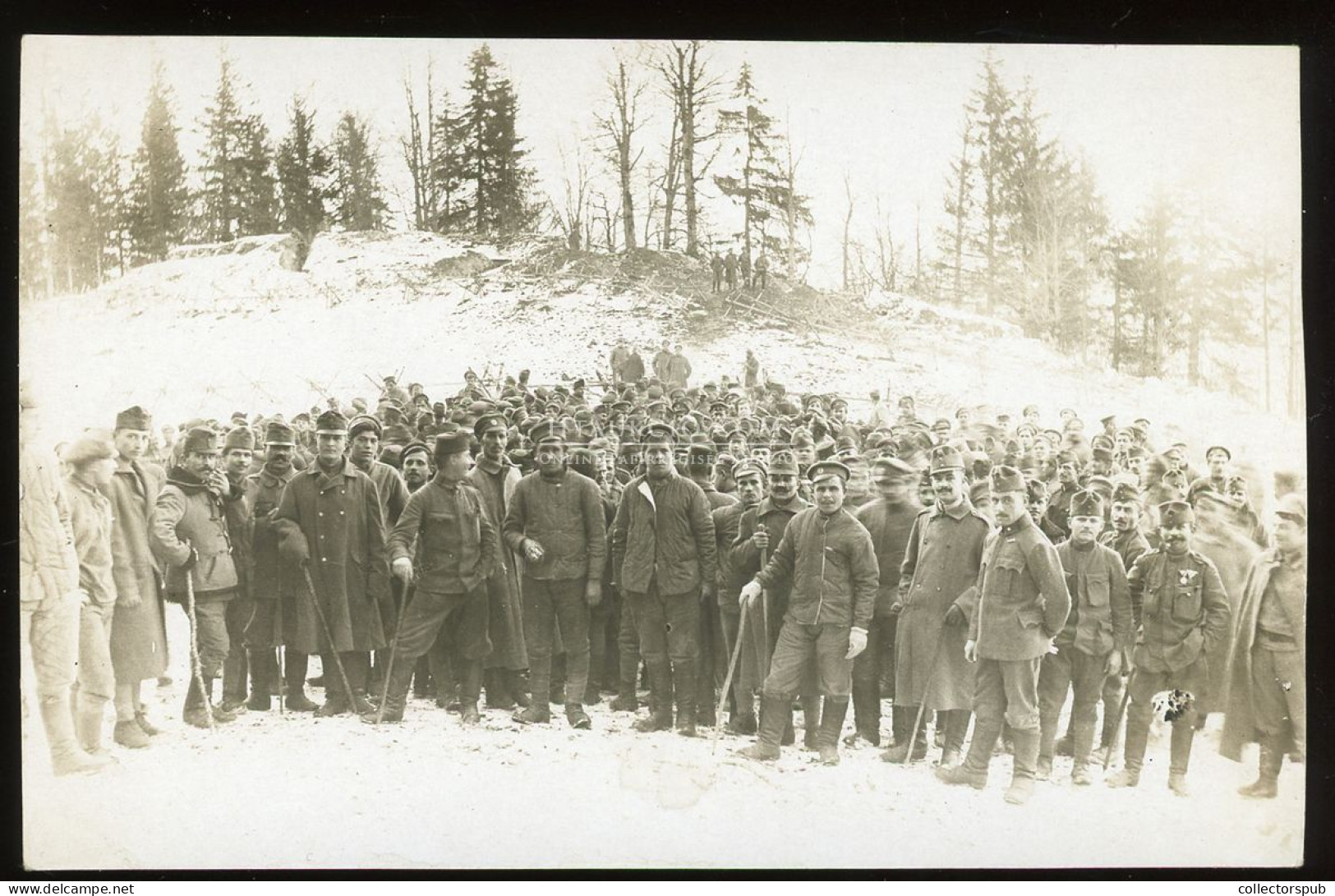 I. VH Bukovina, Sterminai Magaslat  Orosz-magyar "barátkozás" Fotós Képeslap - War 1914-18