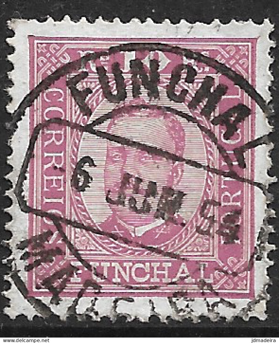 Funchal – 1892 King Carlos 10 Réis Used Stamp - Funchal