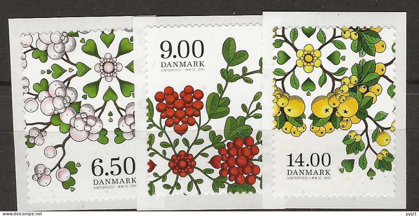 2014 MNH Denmark,  Postfris** - Ungebraucht