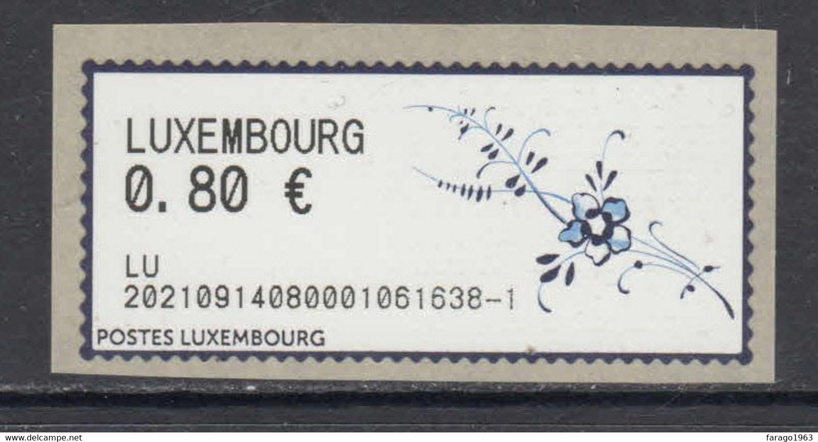 2021 Luxembourg Post N Go Complete Set Of 1  MNH @  BELOW FACE VALUE - Unused Stamps