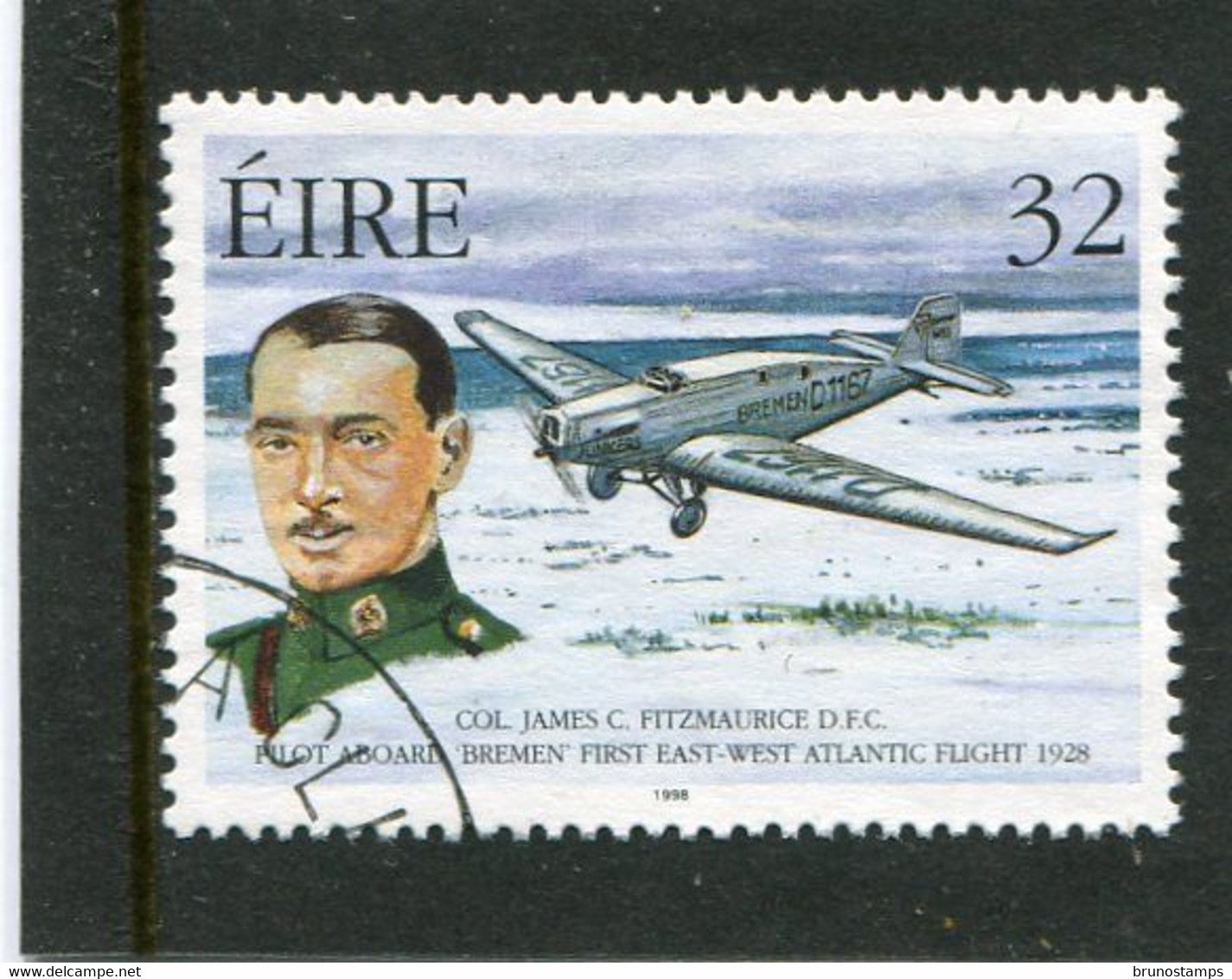 IRELAND/EIRE - 1998  32p  IRISH AVIATION  FINE USED - Used Stamps
