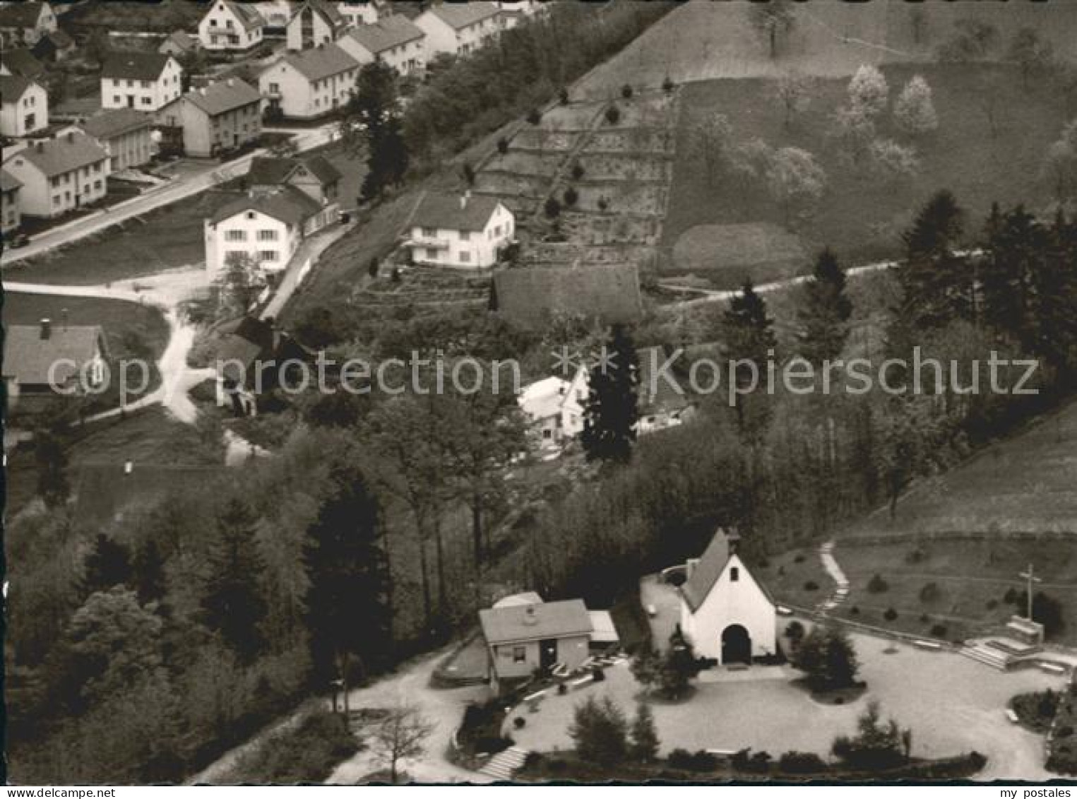 42008741 Oberkirch Baden Schoenstattkapelle Marienfried Fliegeraufnahme Oberkirc - Oberkirch