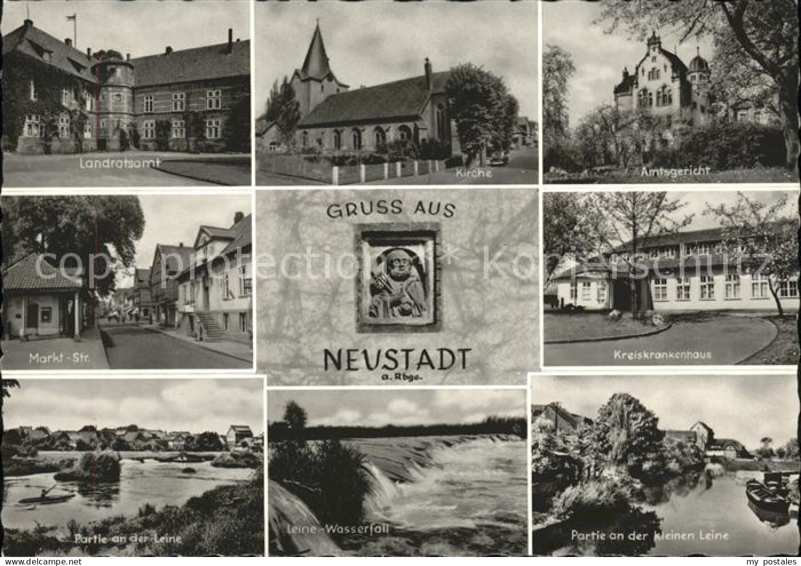 41553415 Neustadt Ruebenberge Kirche U.Landratsamt Neustadt Am Ruebenberge - Neustadt Am Rübenberge