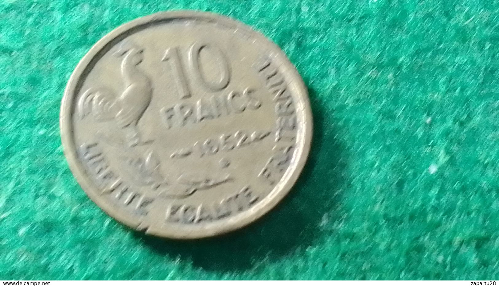 FRANSA - 1952    10  FRANK - 10 Francs