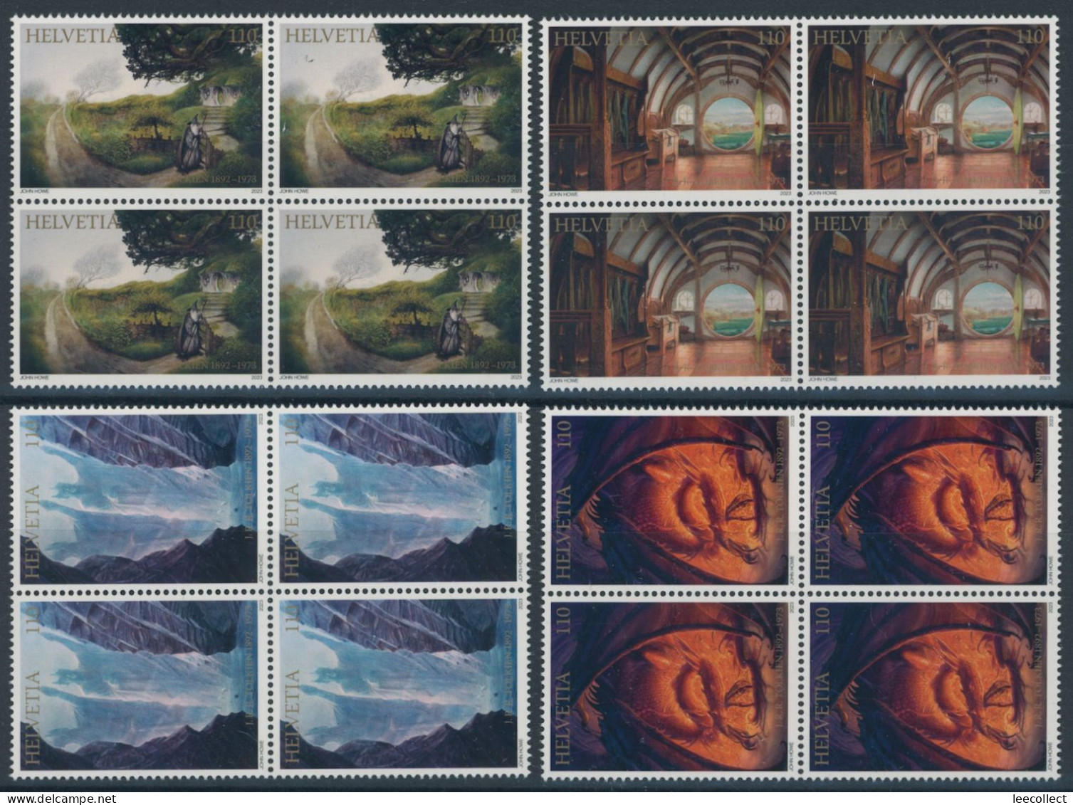 Suisse - 2023 - Tolkien - Viererblock - Postfrisch ** - Neufs