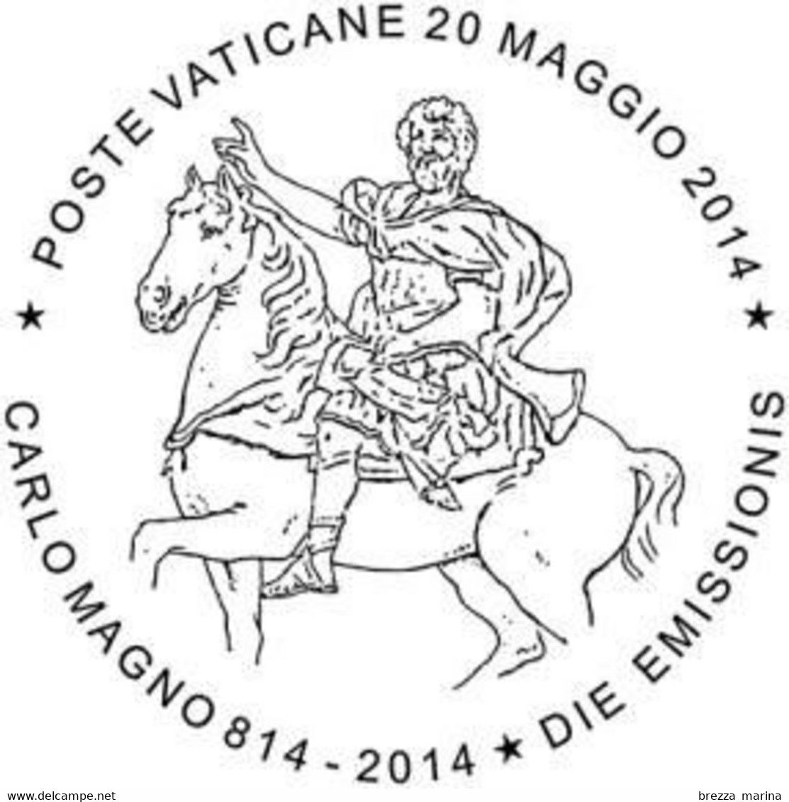 Nuovo - MNH - VATICANO - 2014 - 1200º Anniversario Della Morte Di Carlo Magno  - Carlo Magno A Cavallo - 0,85 € - Unused Stamps