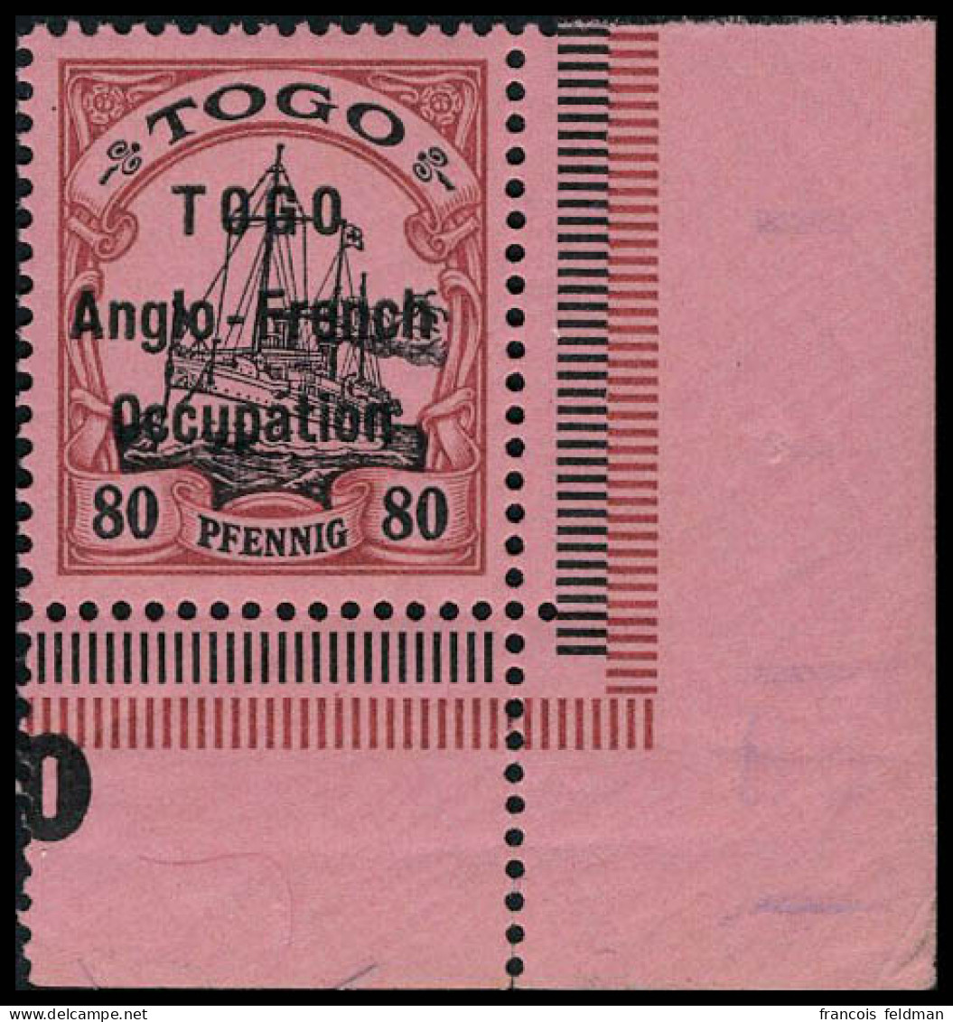 Neuf Sans Charnière N° 40, 80pf Anglo French Occupation, CdF, Superbe - Autres & Non Classés